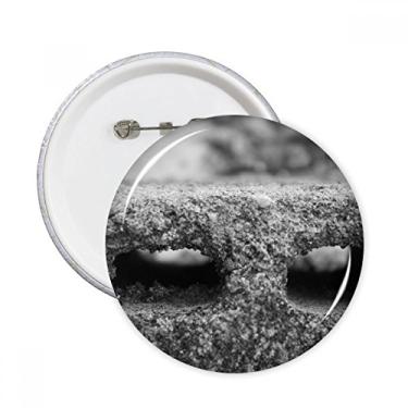 Imagem de Decoração de material industrial para fotografia com alfinetes redondos, emblema, acessórios, 5 peças