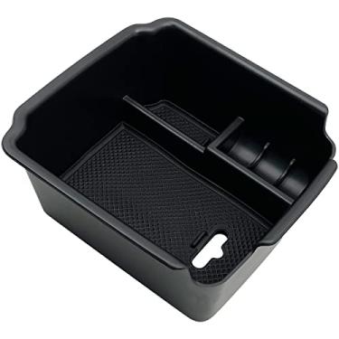 Imagem de EVTIME Caixa de armazenamento interior organizador de console central adequada para VW Tiguan 2023 2022 2021 2020 2019 2018 e 2023 2022 VW Taos inserção ABS acessórios de armazenamento de caixa de apoio de braço