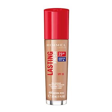 Imagem de Rimmel London Lasting Finish 25HR - 400 bege natural - base, uso 25 horas, cobertura total, impermeável, 30 ml