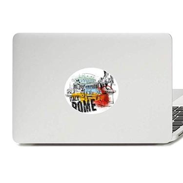 Imagem de Adesivo de notebook com emblema de vinil e paisagem de Roma da Itália