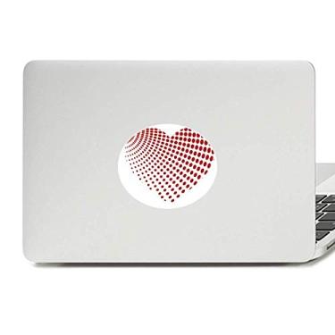 Imagem de Adesivo de notebook com emblema de vinil do Dia dos Namorados com pontos vermelhos