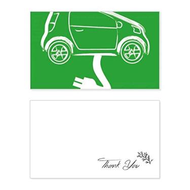 Imagem de Plug Line Veículos energéticos protegem o meio ambiente, cartão de agradecimento, aniversário, agradecimento de casamento