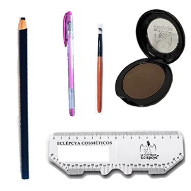 Imagem de Kit design - Régua Flexível, lápis, caneta sombra e pincel