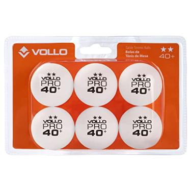 Imagem de Bola Tenis Mesa de ABS (Novo Material) Branca com 6 Unid. (2 estrelas) Vollo Sports