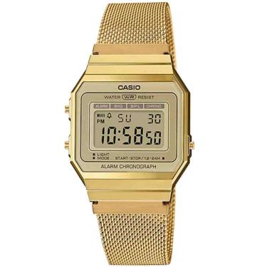 Imagem de Relogio Casio Unisex Super Slim Dourado Vintage Retro A700wmg-9a