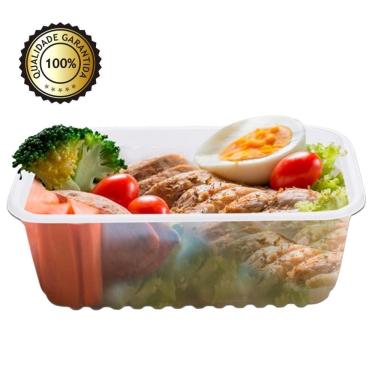 Imagem de Marmita Fit Descartavel Para Freezer Microondas