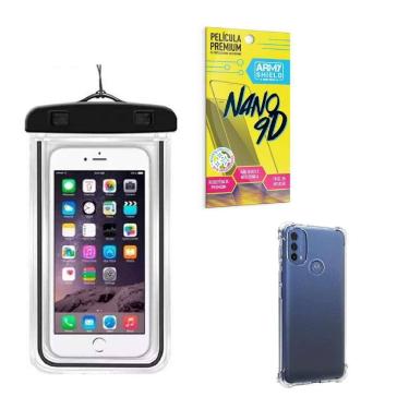 Imagem de Capinha Moto E40 + Capa A Prova Dágua + Película Nano 9D