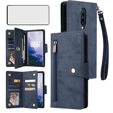 Imagem de Asuwish Capa de telefone para OnePlus 7 Pro, carteira e protetor de tela, couro com suporte para cartão, acessórios para celular OnePlus7Pro 5G One Plus 1+7 1Plus OnePlus7 7Pro One+ 1 + Sete mulheres