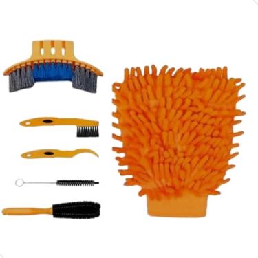 Imagem de Kit Completo Escovas De Limpeza Para Bike Bicicleta, Limpeza de Bicicleta Para Mountain Bike Pneu Manivela 6 Peças Mundo Compras