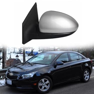 Imagem de Espelhos de porta do lado do motorista adequados para Chevrolet Cruze 2009-2014 Acessórios de carro Montagem de espelho retrovisor lateral Lente ajustável de substituição