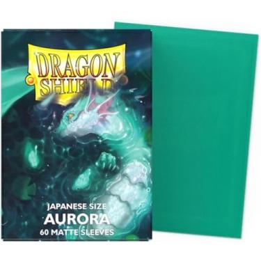 Imagem de Dragon Shield Matte Mini Japanese Aurora Teal 60 ct Card Sleeves Individual Pack