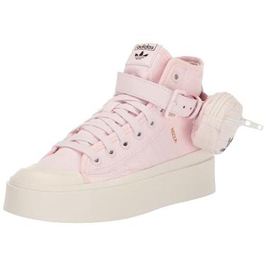 Imagem de adidas Originals Tênis feminino Nizza Mid, Quase rosa/quase rosa/branco claro (Bonega), 8.5