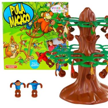 Imagem de Jogo Pula Macaco Brinquedo Infantil Cada Macaco No Seu Galho Diversão Para As Crianças.