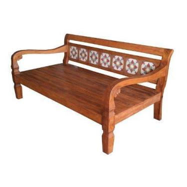 Imagem de Banco Leito Andorinha Em Madeira De Demolição - Cód 1682 - Barrocarte