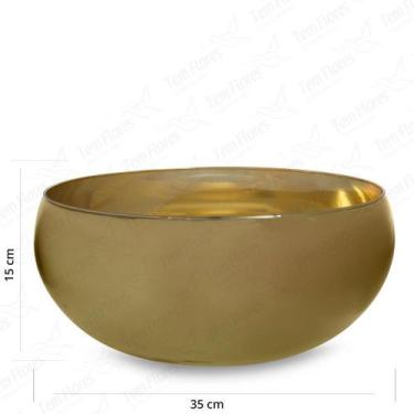 Imagem de Vaso de Vidro Margot Grande Espelhado Champagner 35x15 - Tem Flores