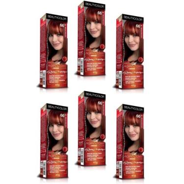 Imagem de Beauty Color Tintura 76.44 RUIVO ABSOLUTO TESTE 45gr (06 Unidades) Cor