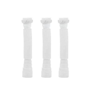 Imagem de Kit 3 Sifão Pia Banheiro Cozinha Flexível Universal Sanfonado Corrugad