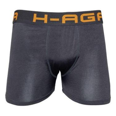 Imagem de Cueca Box Boxer Adulto Microfibra Original - Básica Linda, Chumbo, M