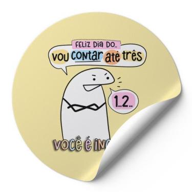 Imagem de 120 Etiquetas Adesivos Redondos Meme Bentô Feliz Dias Das Mães Vou Con