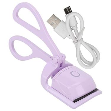 Imagem de Modelador de cílios de aquecimento rápido, modelador de cílios elétrico aquecido, acessórios de beleza femininos, modelador de cílios com aquecimento elétrico USB portátil, ferramentas de maquiagem de