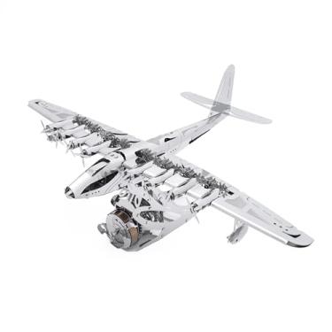 Imagem de METAL-TIME Celestial Hercules, Hughes H-4 Hercules Spruce Goose Model, 3D Metal Model Kit com Mecanismo de Windup, Avião Detachable Platform, 170 Peças, Adulto