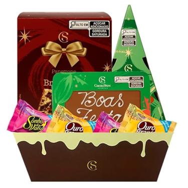 Imagem de Cesta De Chocolates com Mini Panettone Cacau Show