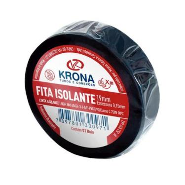 Imagem de Fita Isolante Antichama Alta Aderência 19mm Com 10 Peças Krona