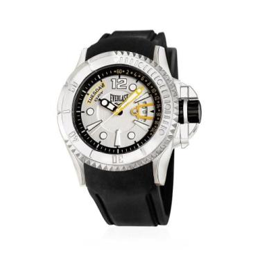 Imagem de Relógio Everlast Masculino Caixa Aço Trabalho e Dia a Dia, Branco