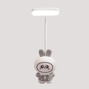 Imagem de Luminária Mini Abajur de Mesa Dobrável Flexível Sem Fio Recarregável L