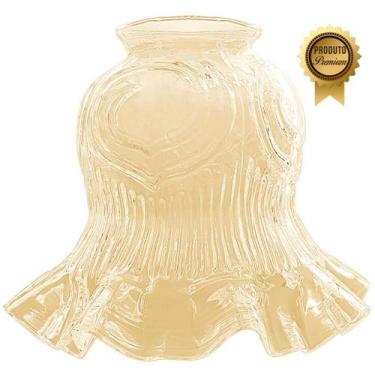 Imagem de Tulipa Caracol Com Colar Ambar P/ Pendente Lustre Arandela - Jota Ilum