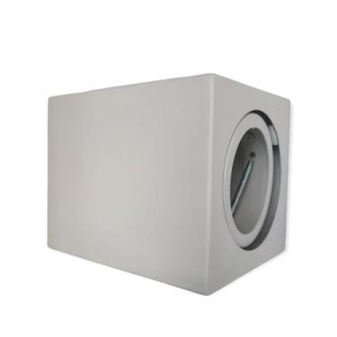 Imagem de Plafon Spot Sobrepor Ar70 Quadrado Pergolado S/ Led Gu10 Branco - Bela