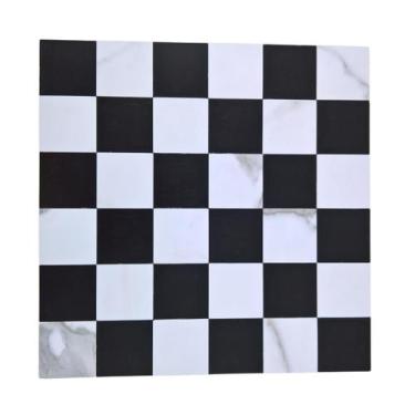 Imagem de Pastilha Adesiva Rigida Decoração Banheiro Cozinha Quadricul - NeoBlue