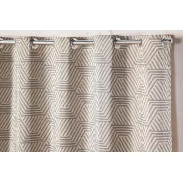 Imagem de Cortina Capri 4,00m x 2,70m Estampada Delicada Poliéster Sala de Estar