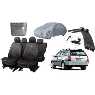 Imagem de Kit Capa de Couro Parati 97-12 + Cobertura e Limpador Automotivo - Aer
