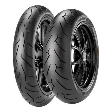Imagem de Par Pneu Xj6 Cb 500 F 120/70r17 + 160/60r17 Diablo Rosso II Pirelli
