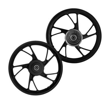 Imagem de Par Rodas Liga Shiver Pe De Galinha Titan Fan 150 Start160 Tambor