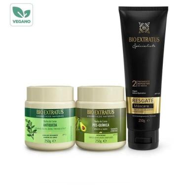 Imagem de Cronograma Capilar Cabelos Porosos Vegano Bio Extratus