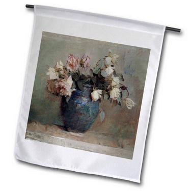 Imagem de 3dRose fl_126523_2"Roses by Abbott Handerson Thayer Still Life Garden Flag, 45 x 68 cm
