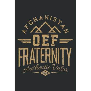 Imagem de Army Veteran Afghanistan Soldier Oef Enduring Freedom Alumni: Ruled Notebook/Journal - Lined Journal with Matte Finish Cover, 6" x 9", Perfect for School, Office & Home