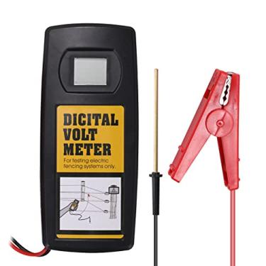Imagem de Xtahdge Testador de cerca digital 9,9KV, jardim, cavalo, gado, cerca elétrica, voltímetro, visor LCD com luz de fundo