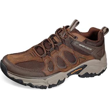 Imagem de Skechers Terraform-Selvin Goodyear Sapato Oxford masculino de borracha com cadarço, Cdb (Crazy Horse, marrom escuro), 39