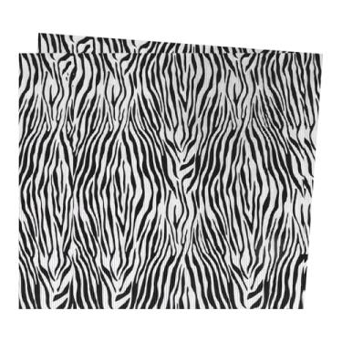 Imagem de Rebower Folhas de papelão ondulado, inserções de papelão ondulado [para projetos de artesanato e bricolage] - 50 x 68 cm/leopardo branco/2 peças