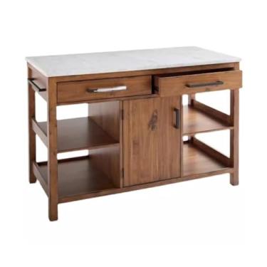 Imagem de LICONG-2020 Mesa móvel de cozinha móvel para cozinha, mesa de cozinha móvel, armário retro, tigela, armário e aparador, painel de controle de cozinha