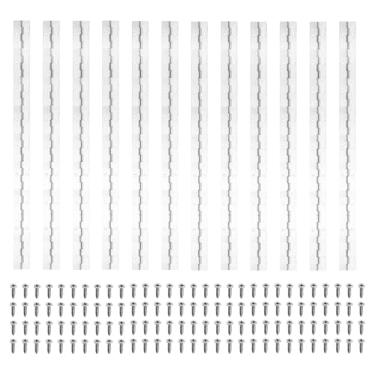 Imagem de PATIKIL Dobradiça de piano de 45 x 3 cm, dobradiça contínua de aço inoxidável 12Plver 304 com furos para porta de piano, caixa de armazenamento de madeira, barco, prata