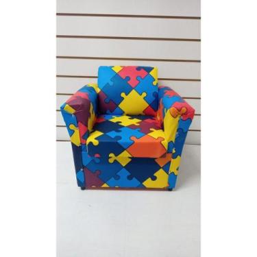 Imagem de Sofá Infantil De Criança Poltrona Sofazinho - Quebra Cabeça - N&C