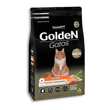 Imagem de Ração Golden Gato Castrado Salmão 3kg