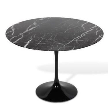 Imagem de Mesa de Jantar Tulipa Saarinen Redonda 140 cm Mármore Nero