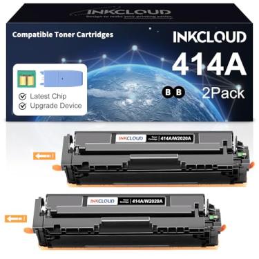 Imagem de INKCLOUD Cartuchos De Toner 414A Com Chip E Dispositivo De Atualização Cartucho De Toner Compatível Para Hp 414A 414X W2020A Funciona Com Hp Color Pro Mfp M479Fdw M479Fdn M454Dw M454Dn Impressora De