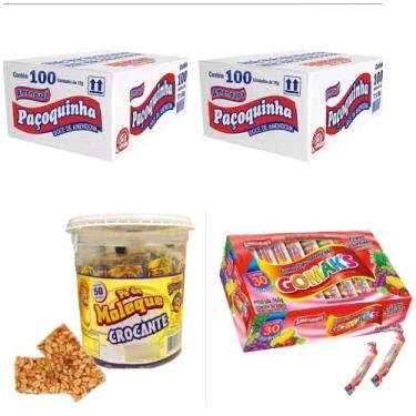 Imagem de Kit Festa Junina Com Paçoca Rolha, Jujuba E Pé Moleque - amendupa