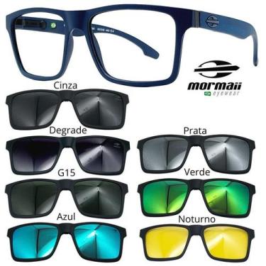Imagem de Armação de Grau Oculos Mormaii Swap Ng 6098 com 7 Clipons, Kch